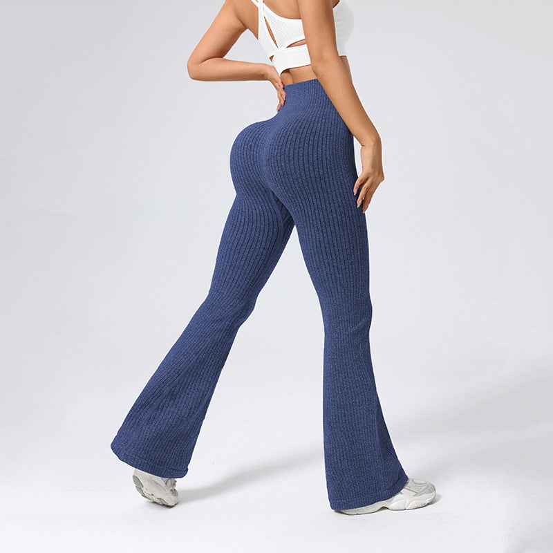 Women's Cloud Ribbed Pants - Comfortable and Stylish Navy