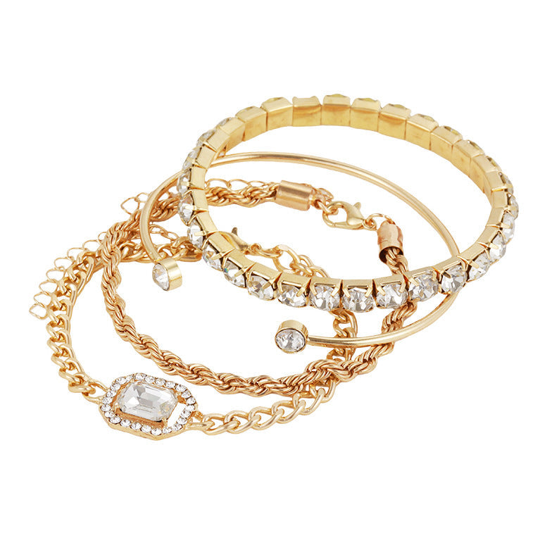 Luxe Four-Piece Bracelet Set | Women's Jewelry Collection