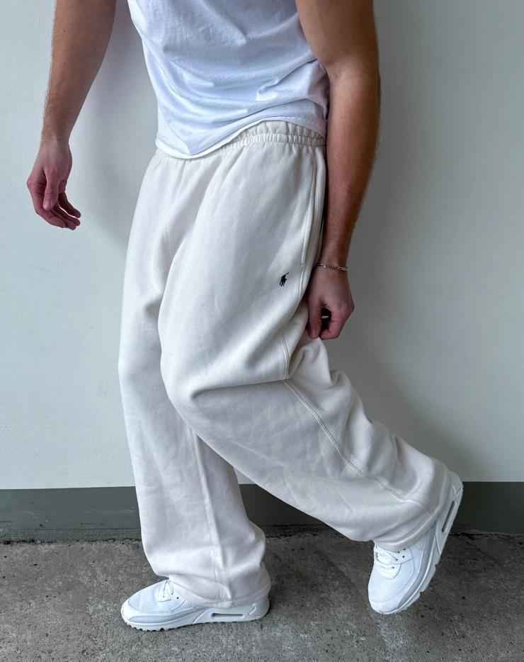 Men's Classic Wool Sweatpants with Side Pockets XXL
