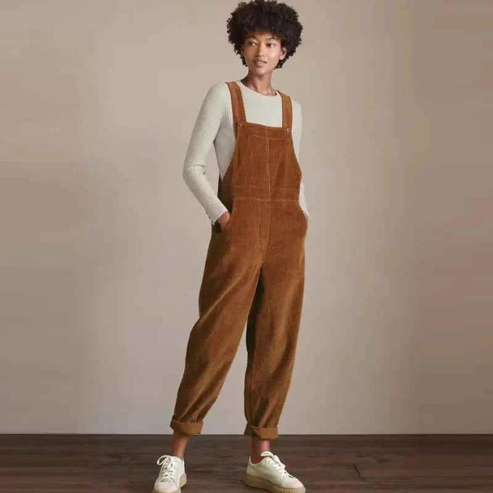 Women's Relaxed Fit Corduroy Overalls