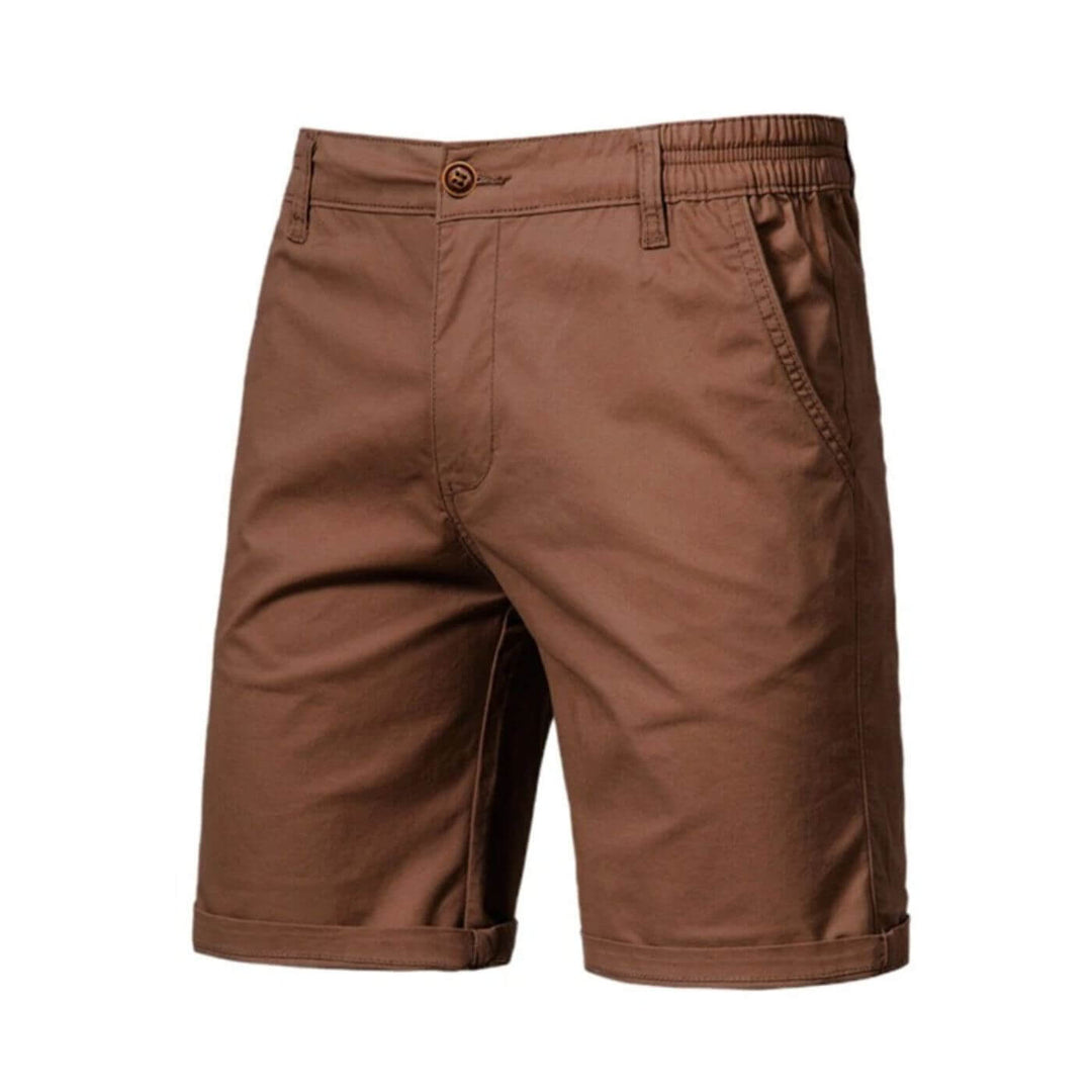 Theodore | Comfortable Everyday Shorts with Stretch Brown