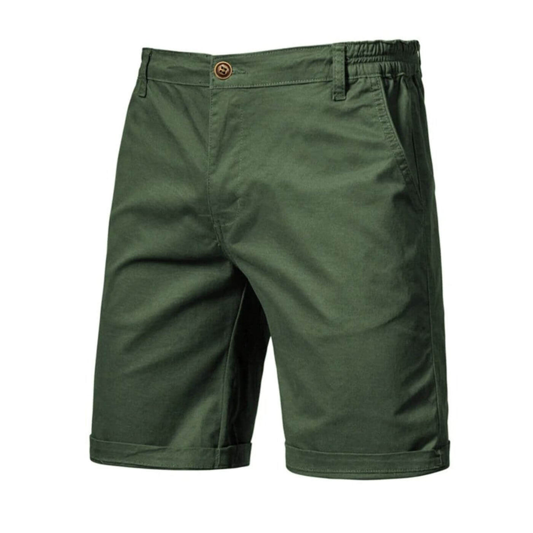 Theodore | Comfortable Everyday Shorts with Stretch Green