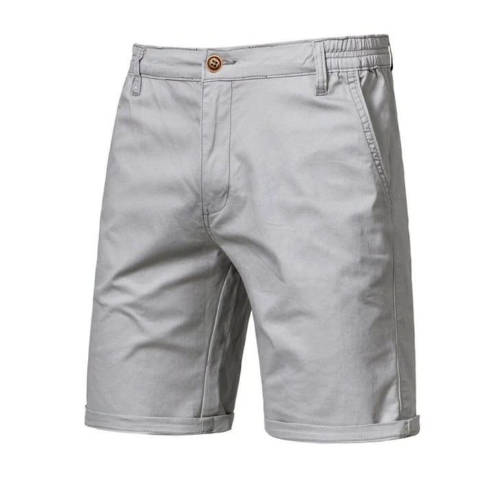 Theodore | Comfortable Everyday Shorts with Stretch Light Grey