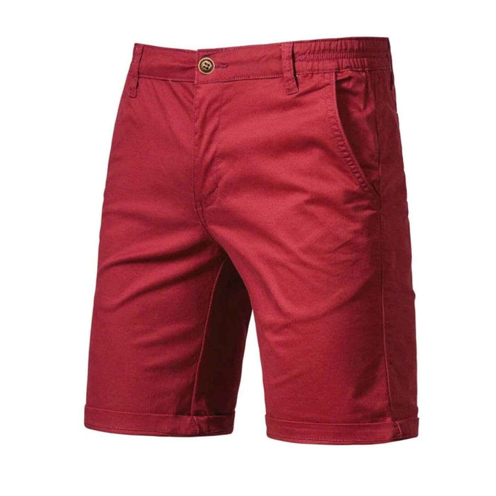 Theodore | Comfortable Everyday Shorts with Stretch Red