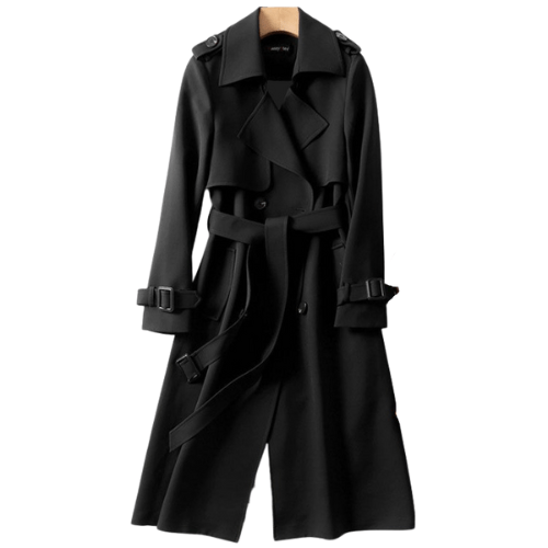 Women's Classic Trench Coat Black