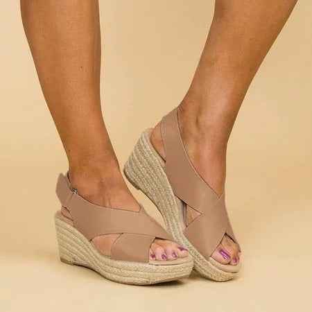 Romilly | Women's Sandals with Orthopedic Footbed - Comfortable Support Beige