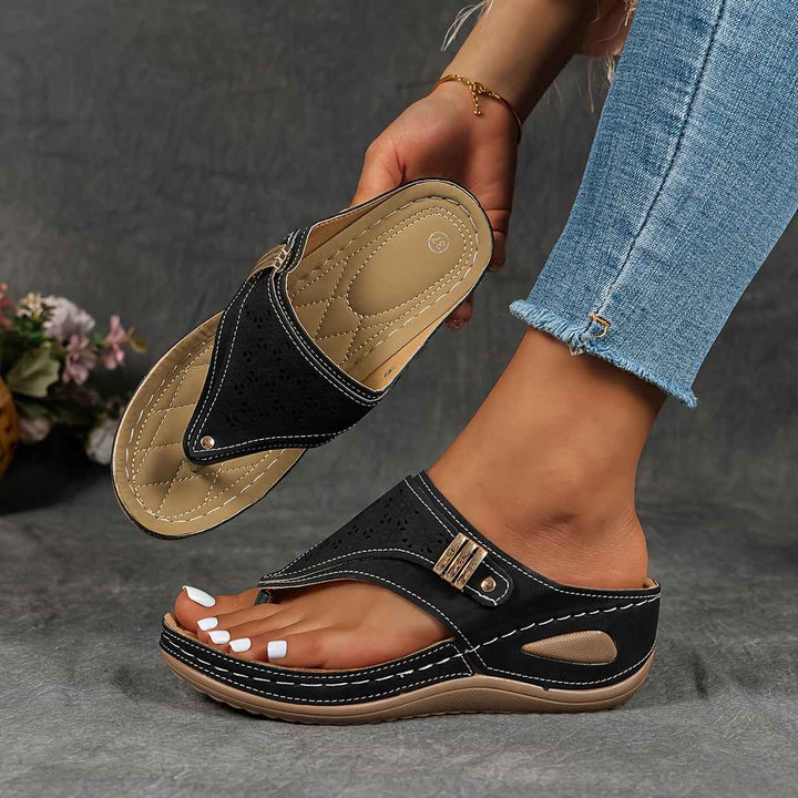 Aurevia | Ergonomic Comfort Sandals for Women – Perfect for Active Summer Days Black