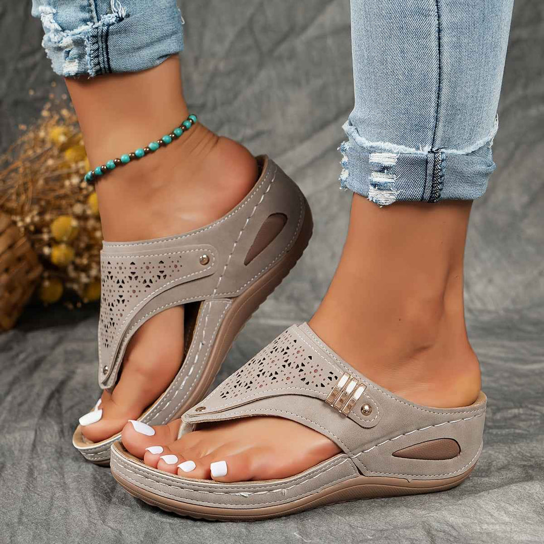 Aurevia | Ergonomic Comfort Sandals for Women – Perfect for Active Summer Days Gray