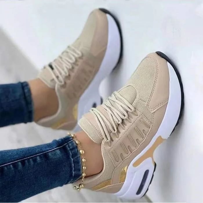 Comfortable Orthopedic Shoes for Women | OrthoFlex Style Beige