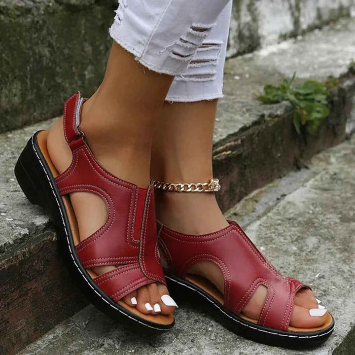 Gaby | Women's Sandals with Orthopedic Footbed for Comfort Red