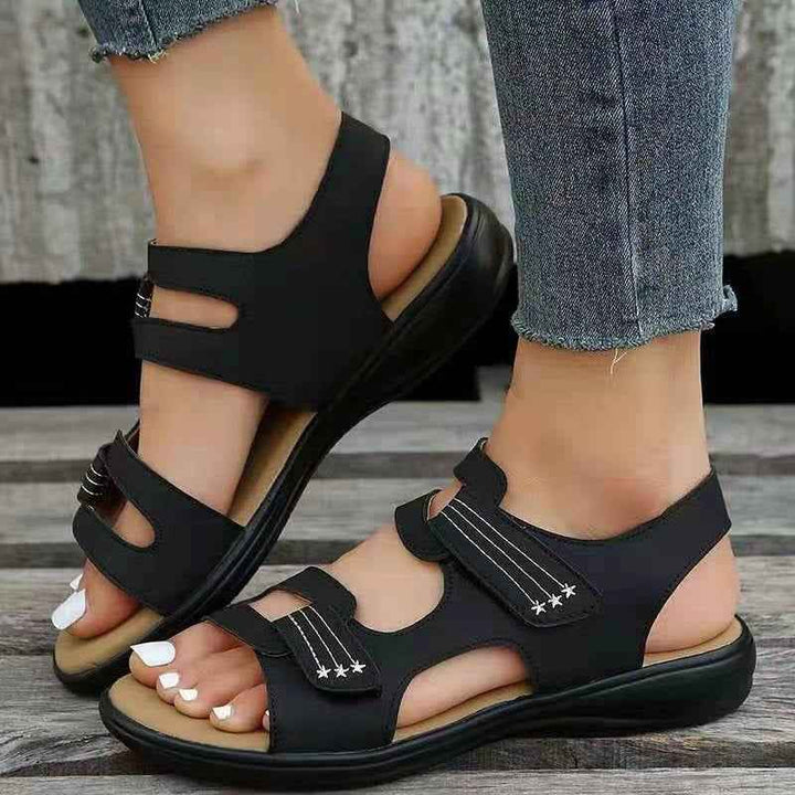 Samantha | Women's Orthopedic Casual Sandals - Comfortable Footwear Black