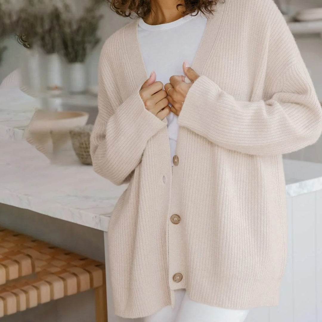 Women's Classic Knit Button Cardigan