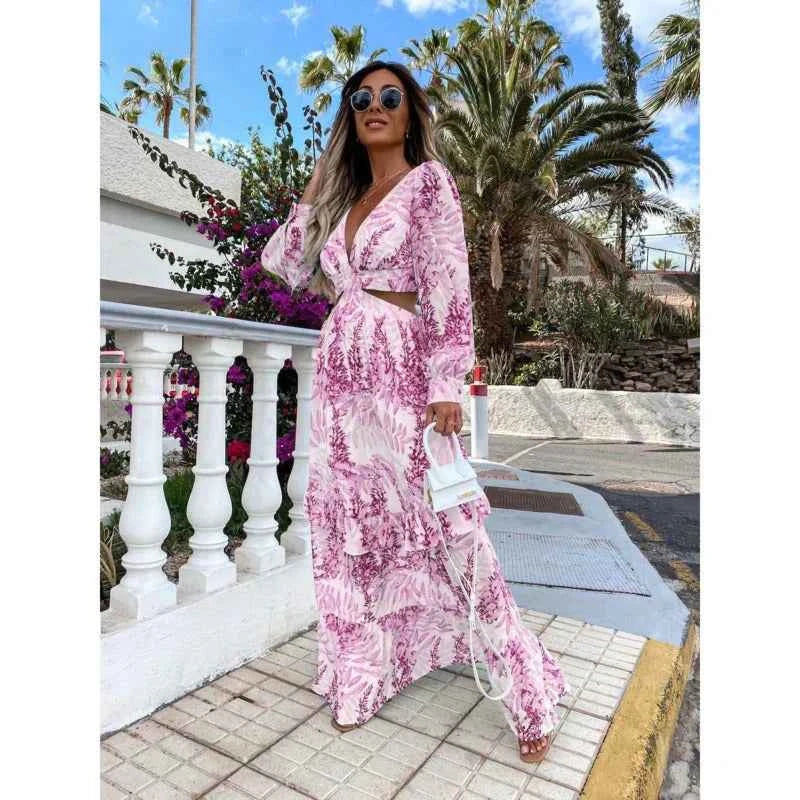 Allison | Elegant Long Dress with Timeless Design Purple