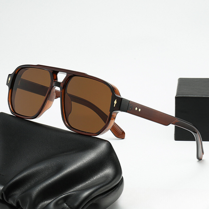 Polarized Horizon Sunglasses for UV Protection Black Gray Brown