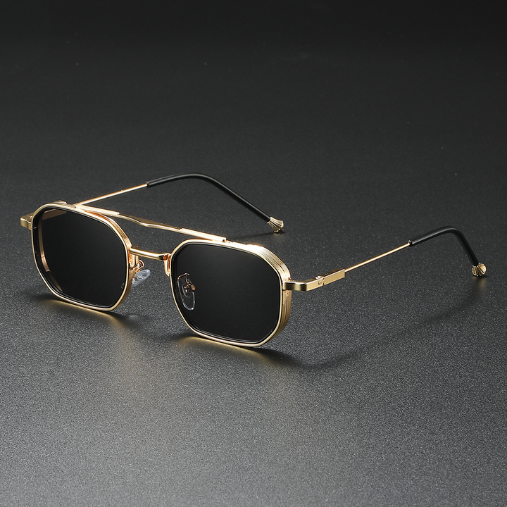 Polarized Navigator Sunglasses for Ultimate UV Protection Gold Gray