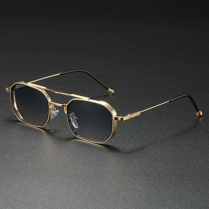 Polarized Navigator Sunglasses for Ultimate UV Protection Gold Blue