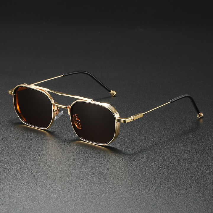 Polarized Navigator Sunglasses for Ultimate UV Protection Gold Tea