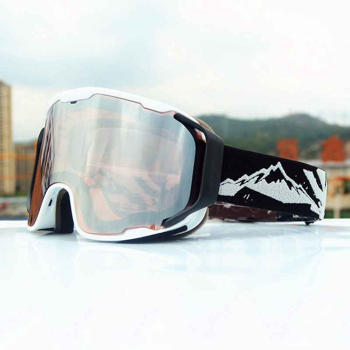 Polarized Snow Goggles for Ultimate Clarity White Frost