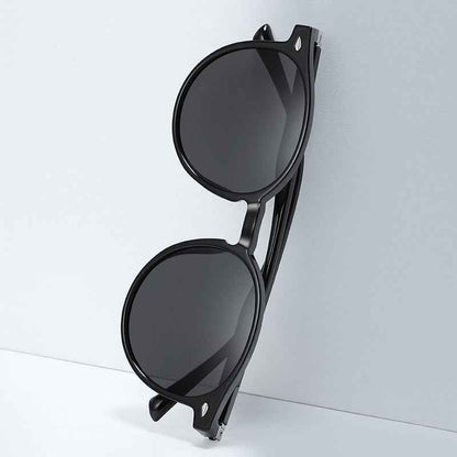 Polarized UV Protection Sunglasses Black Gray Gradient Black Red