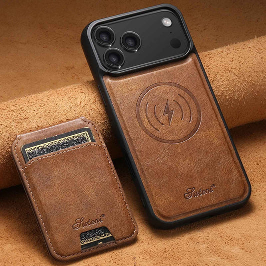 Premium Leather iPhone Case Brown