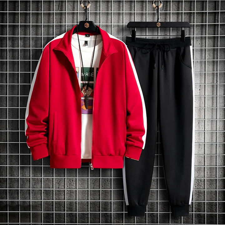 Premium Nova Tracksuit Set - Hype Collection Red