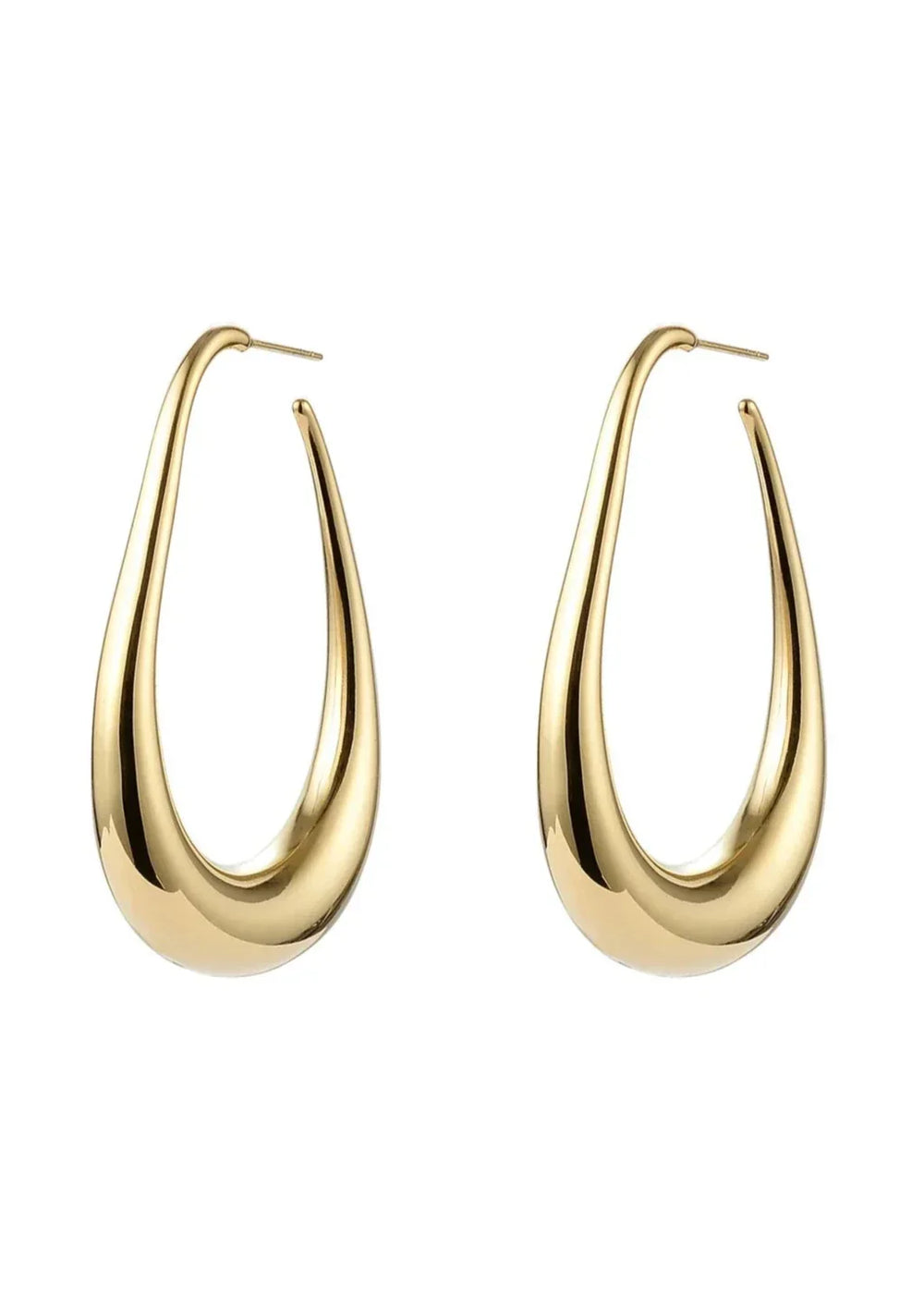 Ita | Women's Gold-Colored Stainless Steel Waterproof Earrings