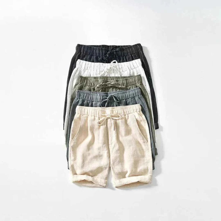 Men's Knee-Length Linen Shorts