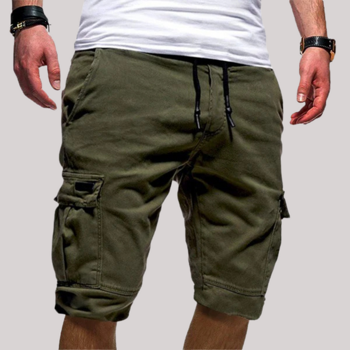 Ralph | Comfortable Cargo Shorts with Drawstring for Men Green