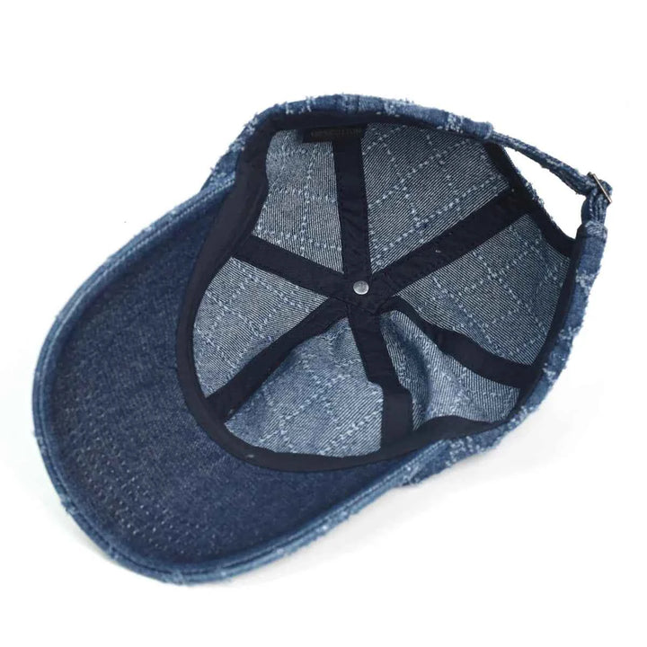 Retro Denim Cap - Vintage Style