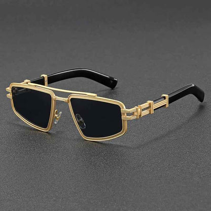 Solid Sunglasses Sunset Gold Midnight black Ashford Black