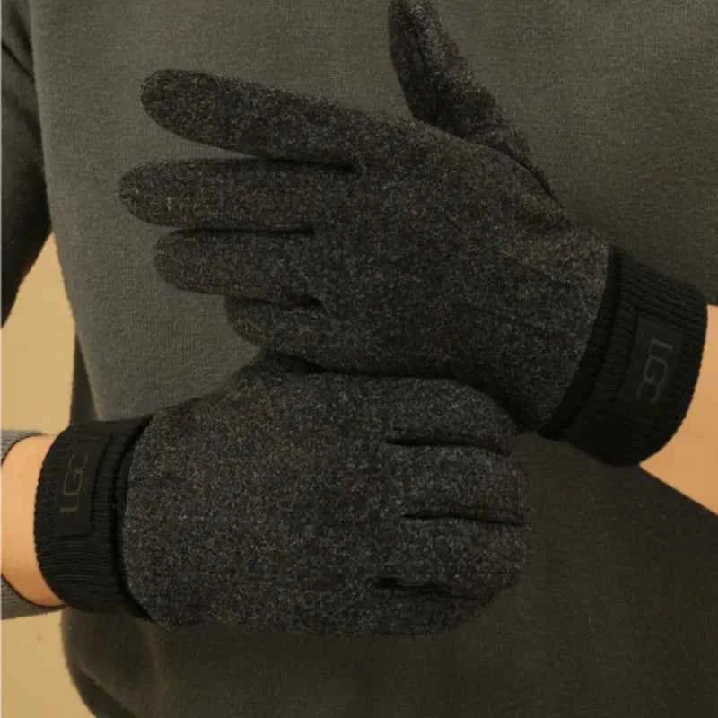 Ribbed Cuff Wrist-Length Snug Fit Gloves