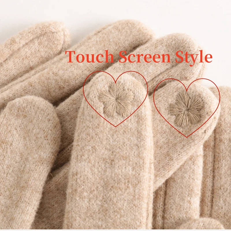 Ribbed Cuff Wrist-Length Snug Fit Gloves
