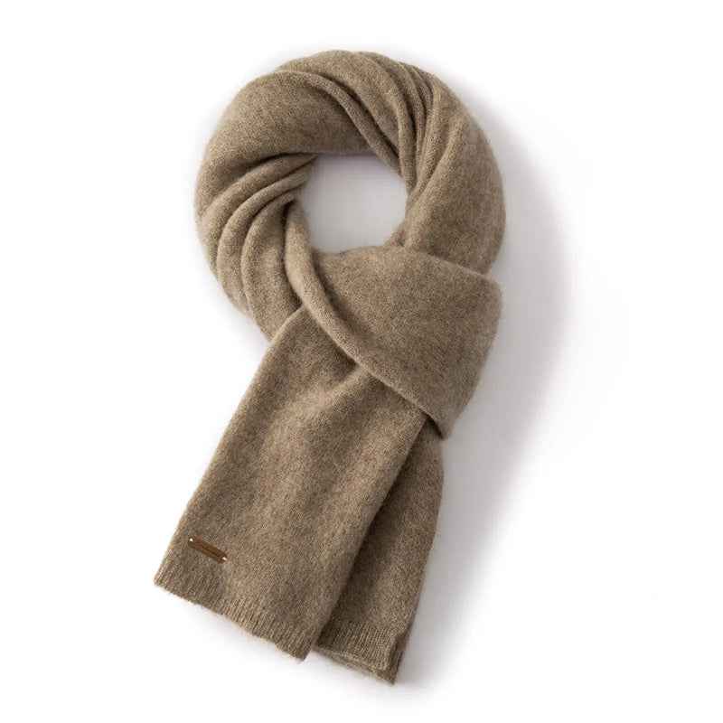 Ribbed Long Draped Scarf | Solid Color Design