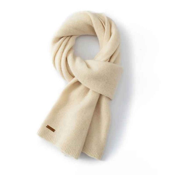 Ribbed Long Draped Scarf | Solid Color Design