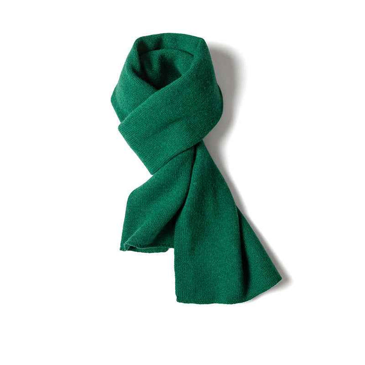 Ribbed Solid Scarf for Neck and Chest Coverage