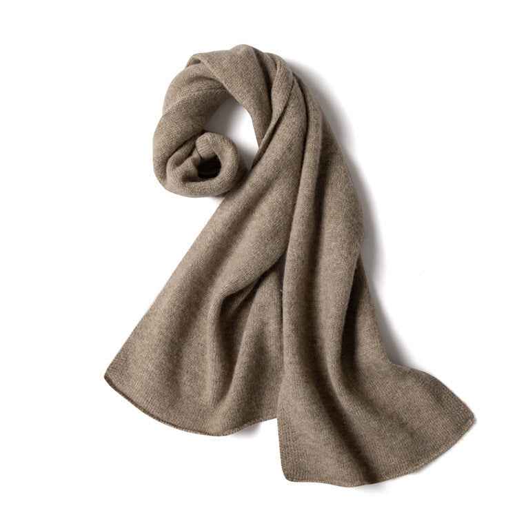 Ribbed Solid Scarf for Neck and Chest Coverage