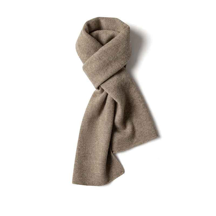 Ribbed Solid Scarf for Neck and Chest Coverage