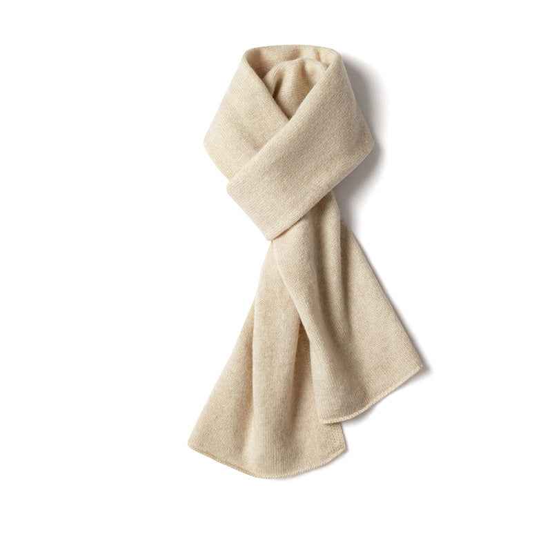 Ribbed Solid Scarf for Neck and Chest Coverage