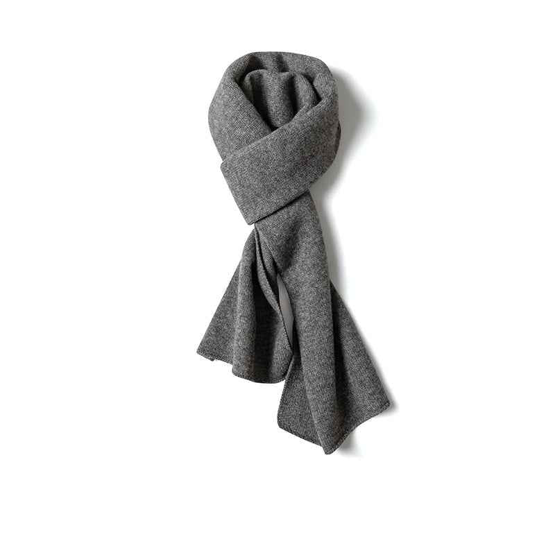 Ribbed Solid Scarf for Neck and Chest Coverage