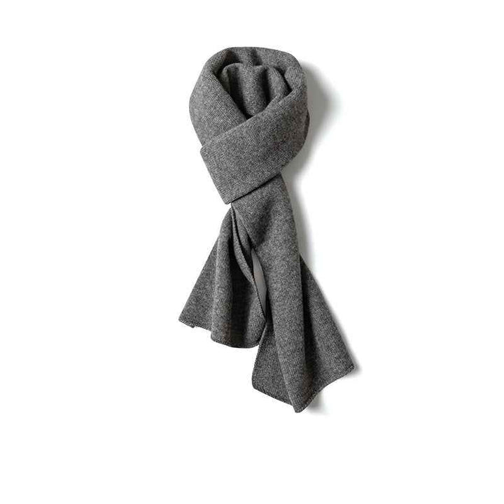 Ribbed Solid Scarf for Neck and Chest Coverage