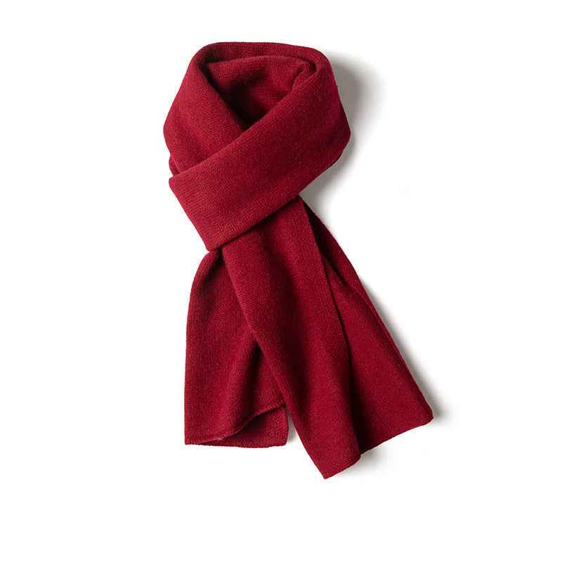 Ribbed Solid Scarf for Neck and Chest Coverage