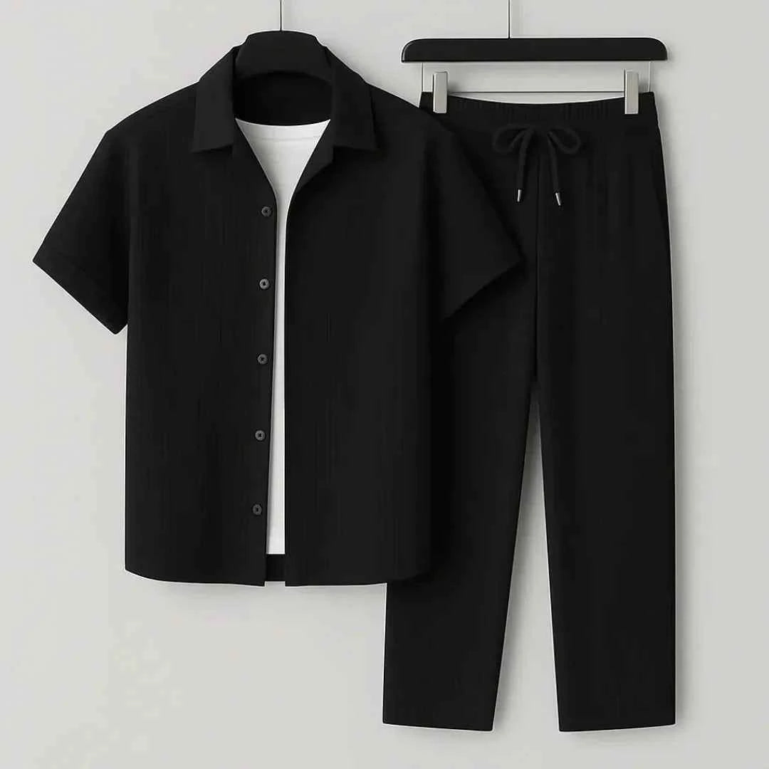 Men's Riviera Summer Outfit Set Black