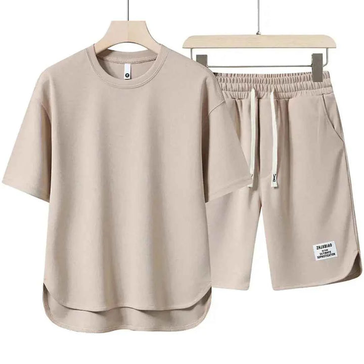 Men's Casual Summer Co-Ord Set Apricot