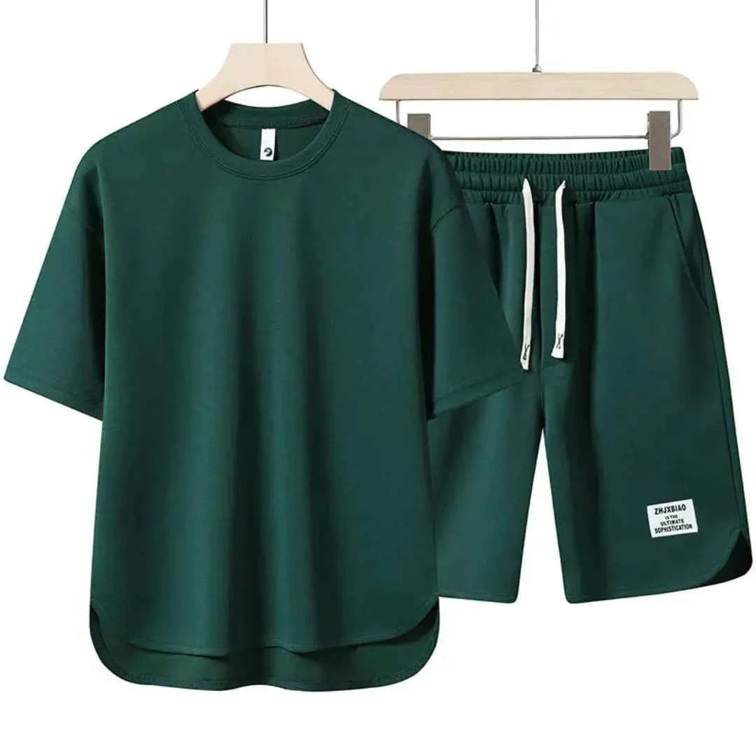 Men's Casual Summer Co-Ord Set Green