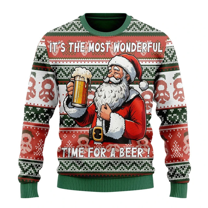 Julesweater til kvinder og mænd - afslappet hiphop-pullover