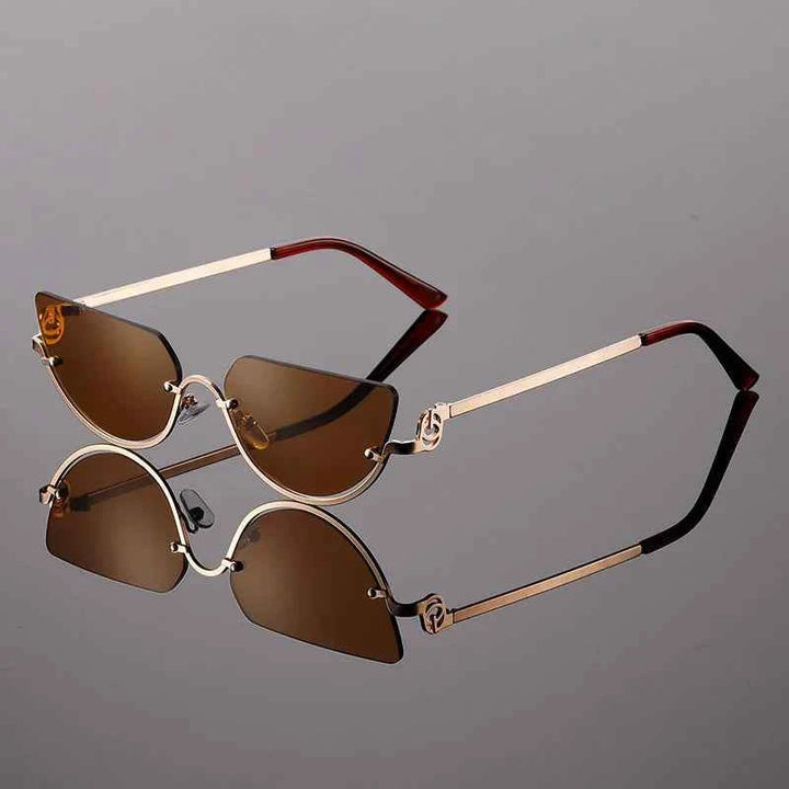 Cat Eye Sunglasses for Women Brown