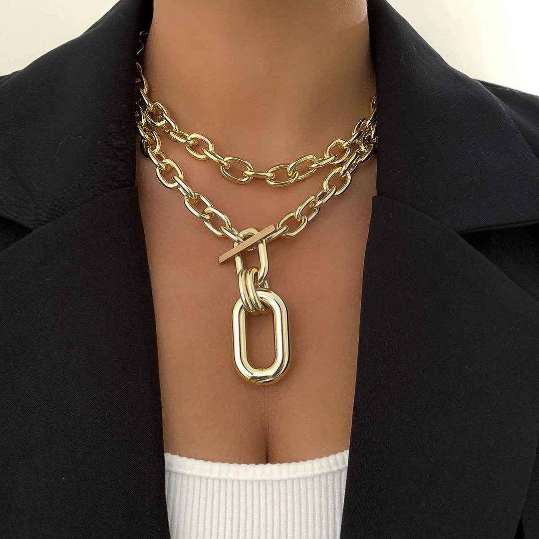 Stylish Chain Reaction Necklace for Effortless Elegance