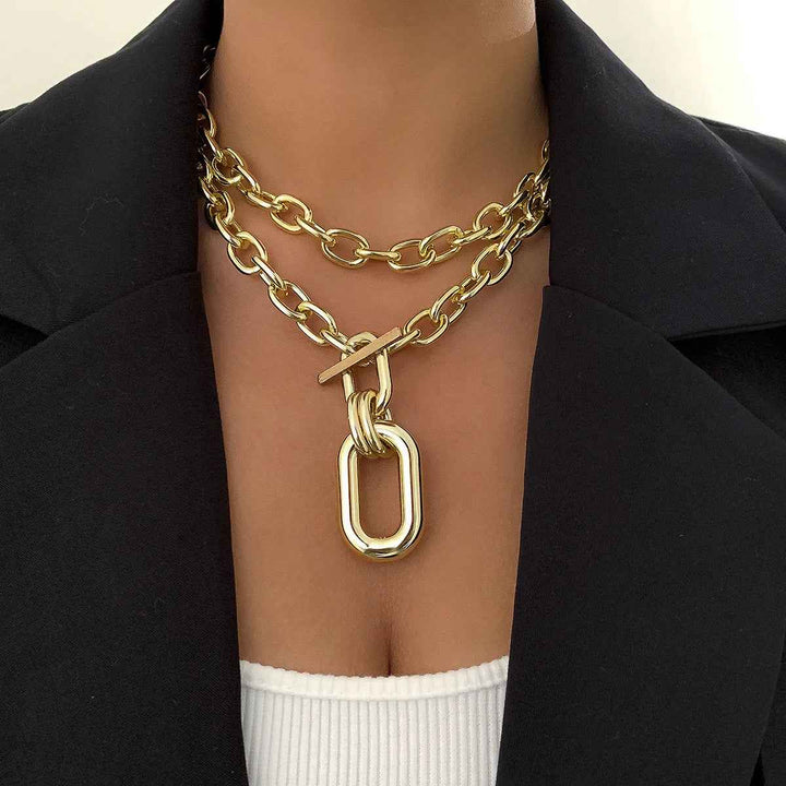 Stylish Chain Reaction Necklace for Effortless Elegance