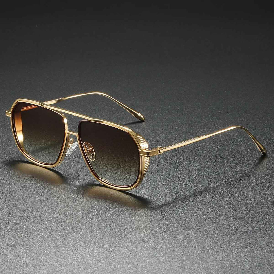Stylish Designer-Inspired Sunglasses Gold & Brown