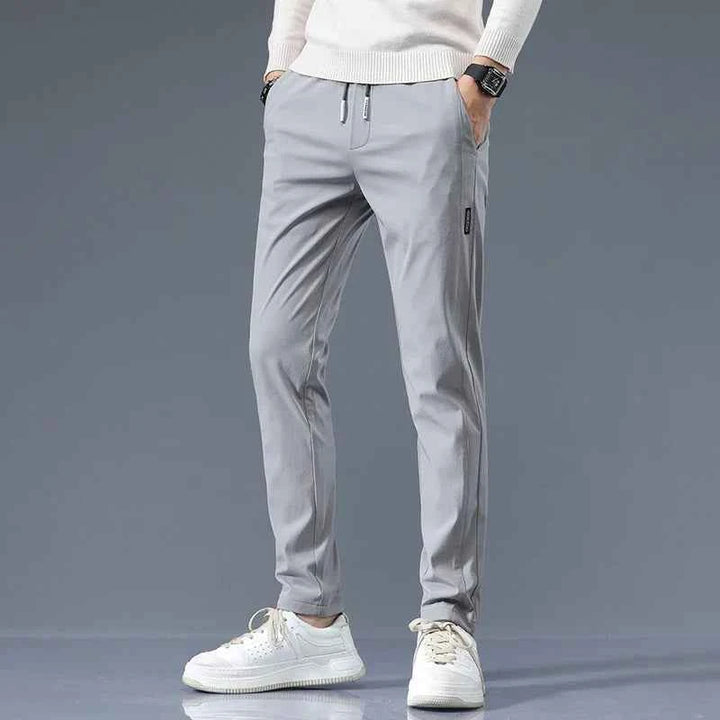 Men's Athletic Fit Trackline Pants Gray